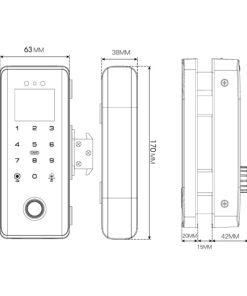 Khóa cửa kính Demax SL900 G tiêu chuẩn Đức - 15