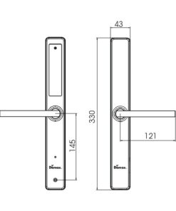 Khóa khách sạn DEMAX HSL330 AG tiêu chuẩn Đức - 7