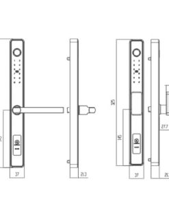Khóa cửa nhôm Kassler KL 599I APP TTLOCK