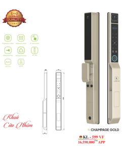 Khóa vân tay Kassler KL 599 VF CHAMPAGE GOLD - 5 Khóa vân tay Kassler KL 599 VF CHAMPAGE GOLD
