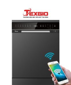 Máy Rửa Chén Texgio Dishwasher TGFPCM795B Smart 14 Bộ WIFI Sấy Khí Nóng Diệt Khuẩn UV