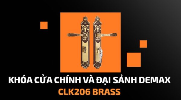 Khóa cửa chính DEMAX CLK206 Brass tiêu chuẩn Đức - 9