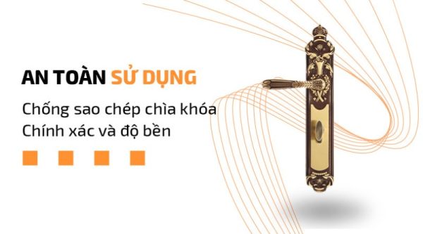 Khóa cửa chính DEMAX CLK206 Brass tiêu chuẩn Đức - 5