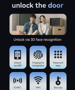 Khóa điện tử HYUNDAI HY SLS005F BLACK - 5 Khóa điện tử Huyndai HY SLS005F BLACK