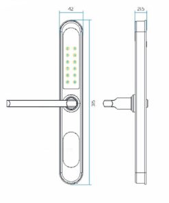 Khóa điện tử Hubert HB KSCN79 BLACK - 6 Khóa điện tử Hubert HB KSCN79 BLACK