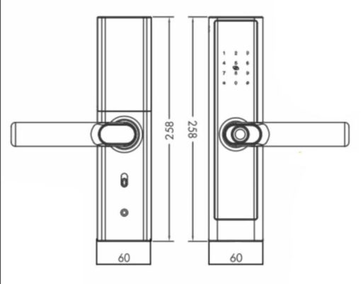 Khóa điện tử Hurbert HB CG39 Mini Copper