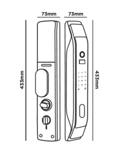 Khoá điện tử Hubert HB CG26 Dark Gray