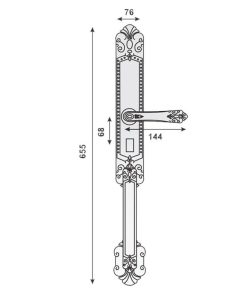 Khóa đại sảnh Kassler KL 979 GR - 10 Khóa đại sảnh Kassler KL 979 GR