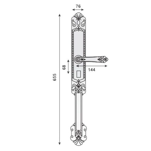 Khóa đại sảnh Kassler KL 979 GR