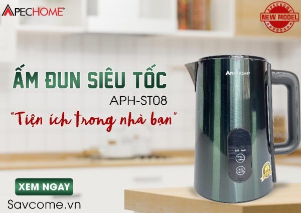 Ấm đun siêu tốc Apechome APH ST08