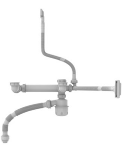 Bộ xả chậu 2 hộc Hafele 567.25.880 - 9