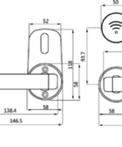 Khóa điện tử Hyundai HY HL03 SILVER - 4 Khóa điện tử Hyundai HY HL03 BLACK