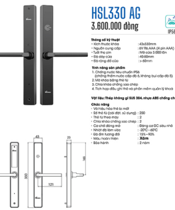 Khóa khách sạn DEMAX HSL330 AG tiêu chuẩn Đức - 9