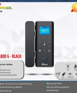 Khóa cửa kính Demax SL800 G BLACK tiêu chuẩn Đức - 31