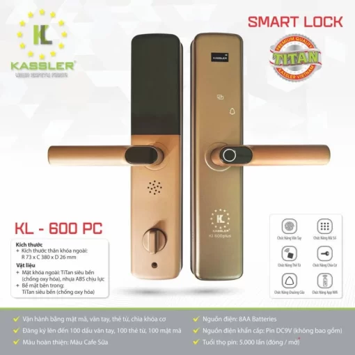 Khóa vân tay Kassler KL 600 PC APP