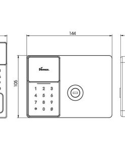 Khóa thông minh chống nước DEMAX SL608 AC IP56 tiêu chuẩn Đức - 45