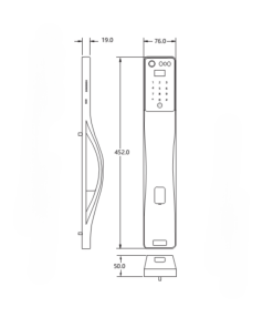 Khóa điện tử HYUNDAI HY SLA807F BLACK - 5 Khóa điện tử Huyndai HY SLA807F BLACK