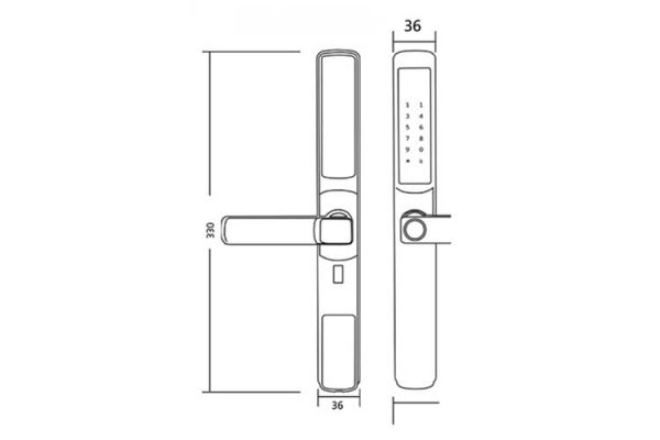 Khóa điện tử Huyndai HY SLS003