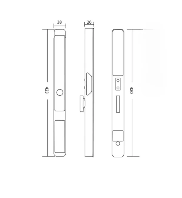 Khóa điện tử Huyndai HY SLS005 BLACK