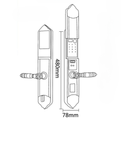 Khóa điện tử Hyundai HY SLC8817 BRONZE