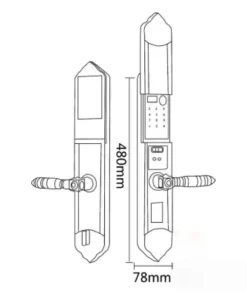 Khóa điện tử Hyundai HY SLC8817 GOLD - 7 Khóa điện tử Hyundai HY SLC8817 GOLD