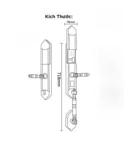 Khóa điện tử Hyundai HY SLC8818 BRONZE