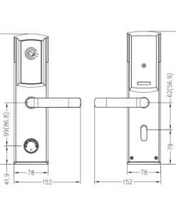 Khóa điện tử Hyundai HY HL01 BLACK