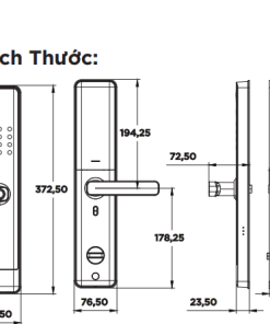 Khóa điện tử HYUNDAI HY SL007 - 5 Khóa điện tử Huyndai HY SL007
