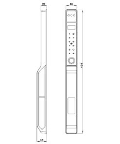 Khóa vân tay Kassler KL 599 VF GREY - 5 Khóa vân tay Kassler KL 599 VF GREY