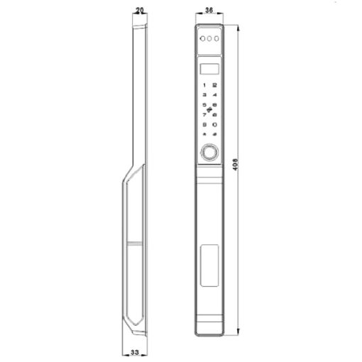Khóa vân tay Kassler KL 599 VF GREY