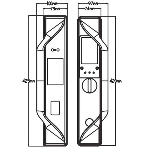 Khóa điện tử Kassler KL 82T BLACK