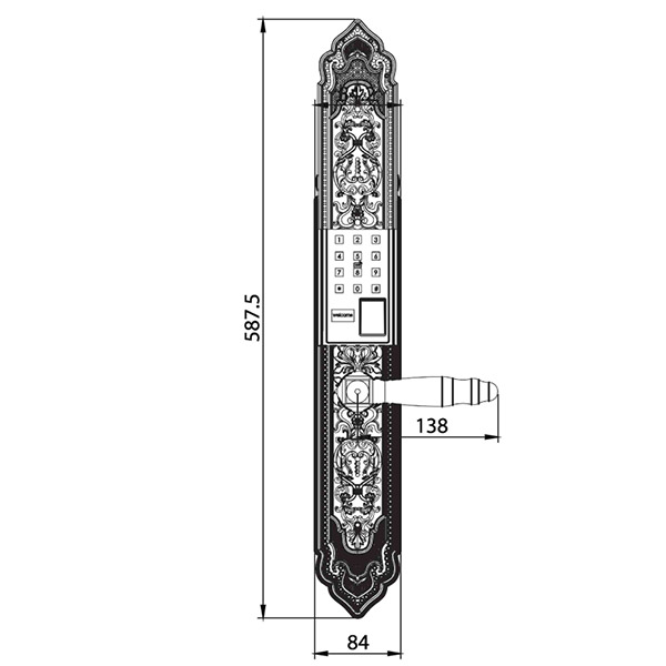 Khóa đại sảnh Kassler KL 929 F PRO - 2 Khóa đại sảnh Kassler KL 929 F PRO