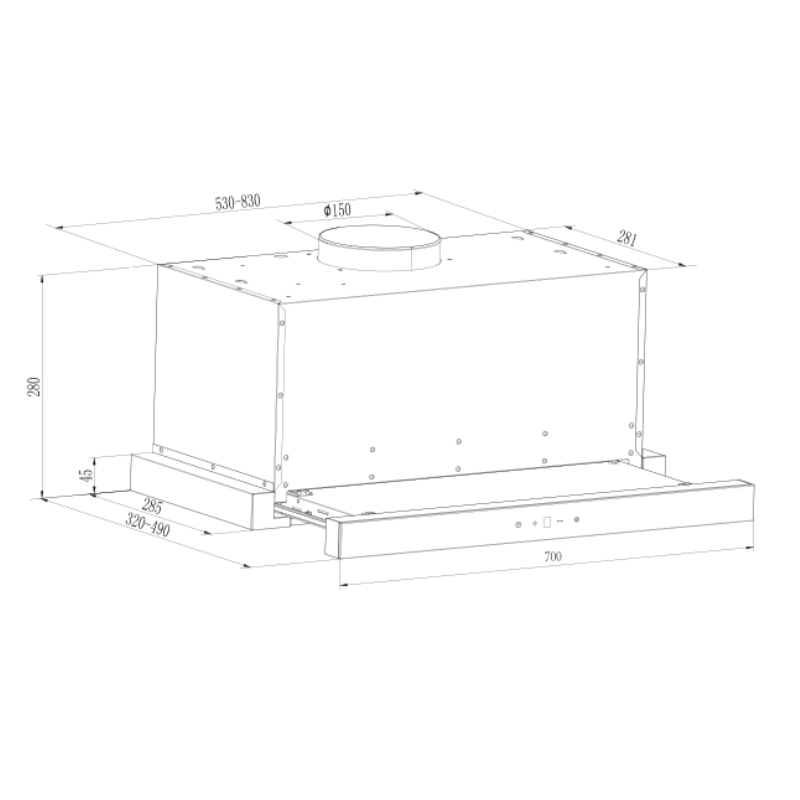 Máy hút mùi BOSS BR2002A - 15 Máy hút mùi BOSS BR2002A