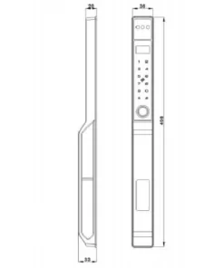 Khóa vân tay Kassler KL599 Pro App GREY