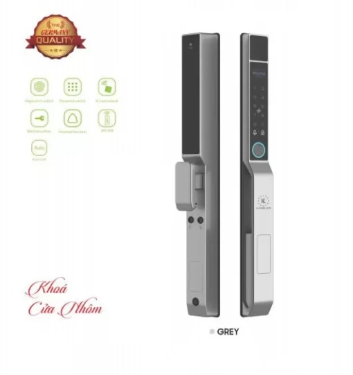 Khóa vân tay Kassler KL599 Pro App GREY