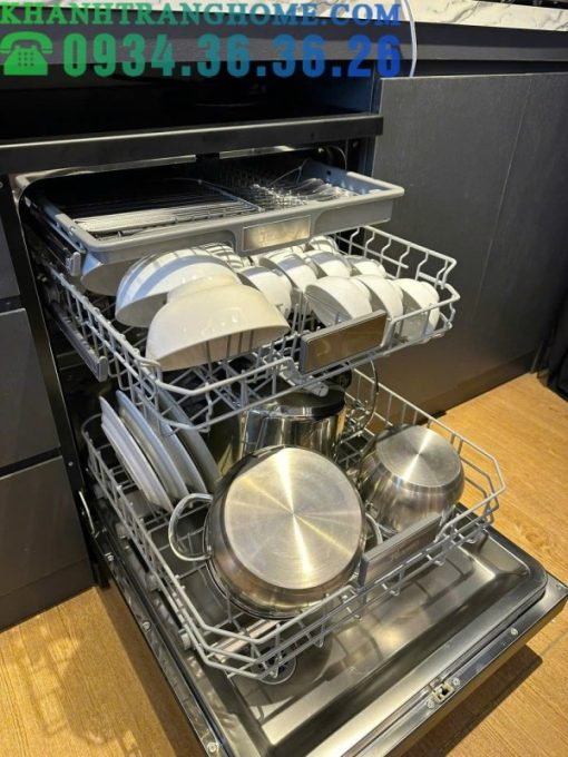Máy Rửa Chén Texgio Dishwasher TGFPCM795B Smart 14 Bộ WIFI Sấy Khí Nóng Diệt Khuẩn UV - 9