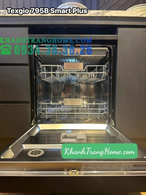 Máy Rửa Chén Texgio Dishwasher TGFPCM795B Smart 14 Bộ WIFI Sấy Khí Nóng Diệt Khuẩn UV - 41