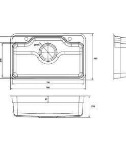 Chậu rửa bát Kluger KF7848FS–S78