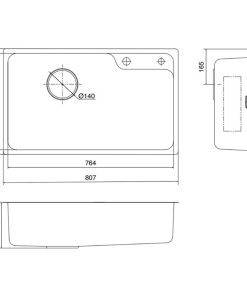Chậu rửa bát Kluger KF8171FS-S80