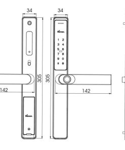 Khoá thông minh Demax El699 Lux CG tiêu chuẩn Đức - 15
