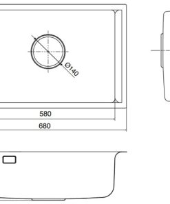 Chậu rửa bát Kluger KU8121S-S68