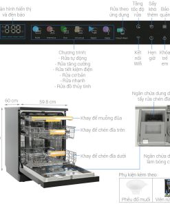 Máy Rửa Chén Comfee CDWEF1533GB-WU-VN - 29 Máy Rửa Chén Comfee CDWEF1533GB-WU-VN - 28