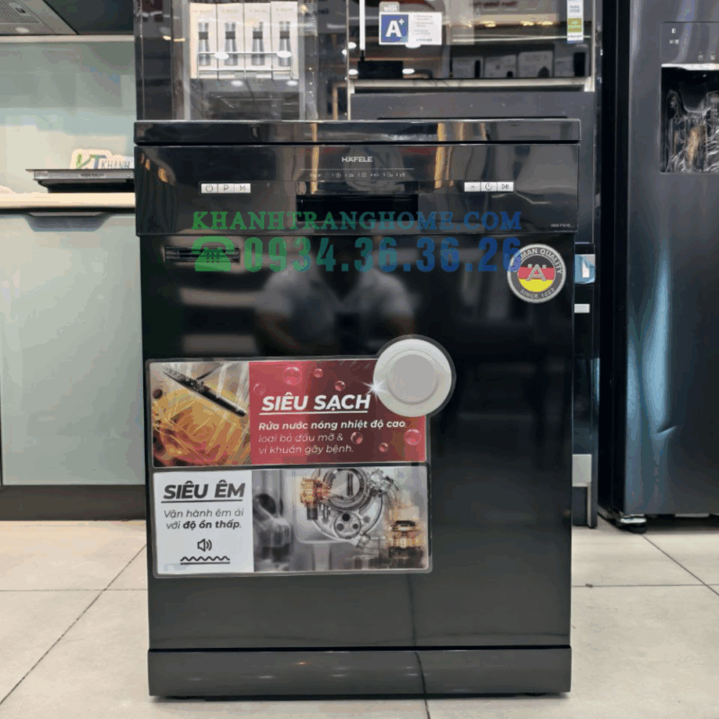MÁY RỬA CHÉN ĐỘC LẬP HAFELE HDW F601B 535.29.670 - 38 MÁY RỬA CHÉN ĐỘC LẬP HAFELE HDW F601B 535.29.670