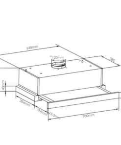 Máy hút mùi âm tủ Latino LT AT700 Classic