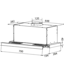 Máy hút mùi âm tủ Latino LT AT700 Touch