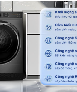 MÁY SẤY BƠM NHIỆT ELECTROLUX ULTIMATECARE EDH903R7SC