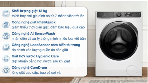 MÁY GIẶT ELECTROLUX ULTIMATECARE 700 INVERTER EWF1343R7WC