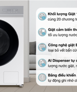 MÁY GIẶT SẤY SAMSUNG BESPOKE AI INVERTER WD12BB944DGHSV