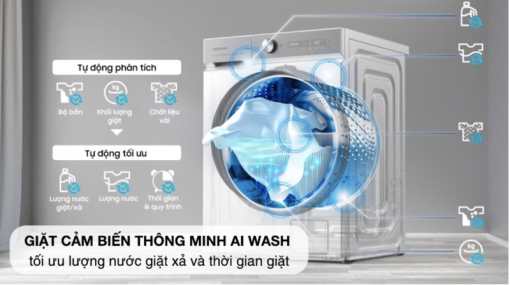 Máy giặt sấy Samsung Bespoke AI Inverter WD12BB944DGHSV - 7