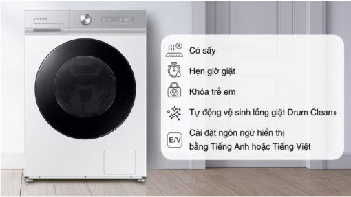 Máy giặt sấy Samsung Bespoke AI Inverter WD12BB944DGHSV - 5